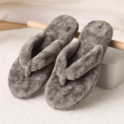 WOLVESDEN Women Flip Flops(Grey , 7)