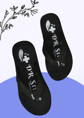 DR STTEP Men Slippers(Black , 8)