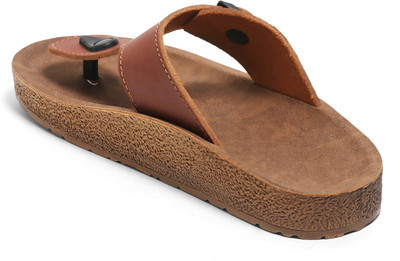 Doctor Health Super Soft Men Flip Flops(Tan , 10)