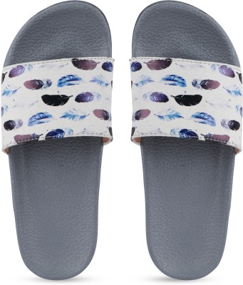 AMACLASS Women Slides(Grey , 5)