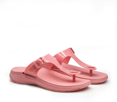 asian Women Flip Flops(Pink , 6)