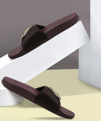 ADIDAS Men Slides(Brown , 9)
