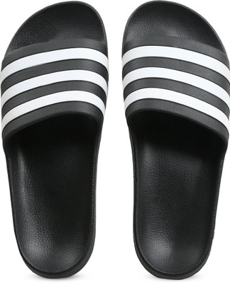 ADIDAS Men ADILETTE AQUA Slides(Black , 8)