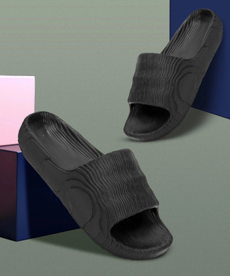 LNT FASHION Men Slides(Black , 8)
