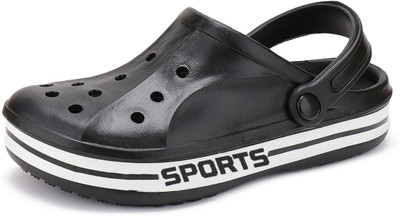 BERSACHE Men Clogs(Black , 8)