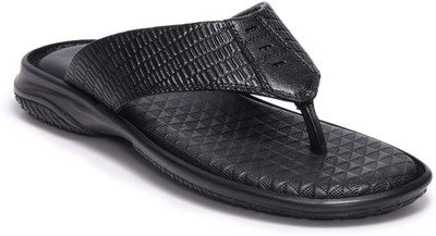 Fresco Italia Men Slippers(Black , 8)