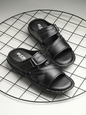 BUCIK Men BCK10222 Lightweight Comfort Extra Soft Summer Trendy Premium Stylish Party Slippers(Black , 9)