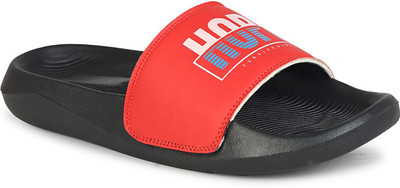 Shoe Mate Men Slides(Red , 9)