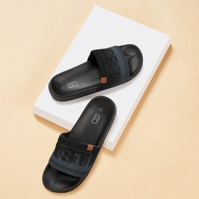 Ajile By Pantaloons Men Slides(Black , 6)