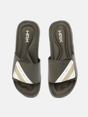 HRX by Hrithik Roshan Men Slides(Olive , 7)