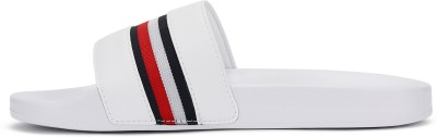 TOMMY HILFIGER Women Slides(White , 4)