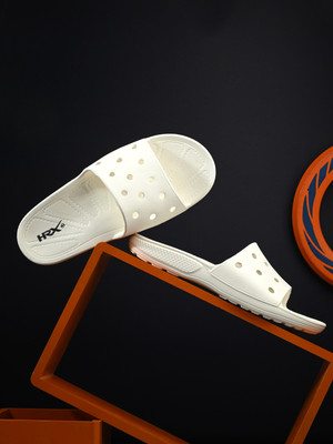 HRX by Hrithik Roshan Men Ultra-Lightweight & Flexible EVA Slip-On for All-Day Comfort Slides(White , 7)