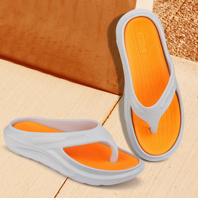 BERSACHE Men Flip Flops(Orange , 9)