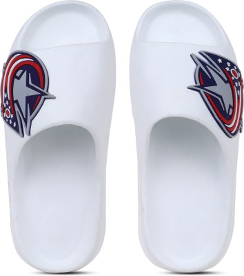 Kapani Fashion Men Slides(White , 7)