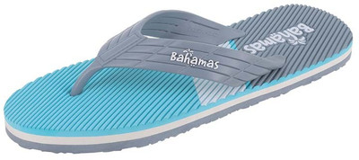 BAHAMAS Men Flip Flops(Grey, Grey , 8)