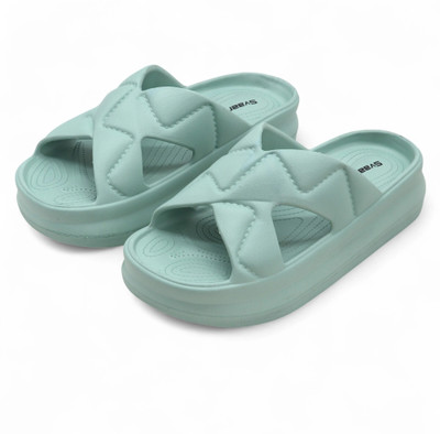 Svaar Women Slides(Green , 8)