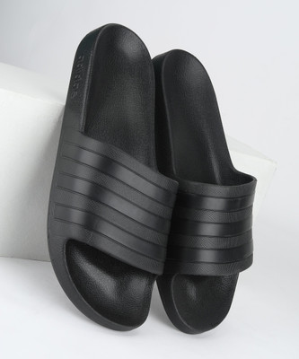 ADIDAS Men ADILETTE AQUA Slides(Black , 9)