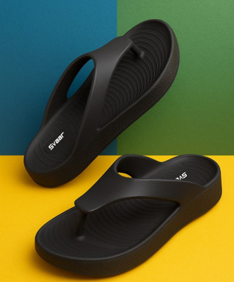 Svaar Men NewlyLaunch|Classic Soft|Cushion|Comfortable|Premium|Stylish Slippers(Black , 7)
