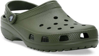 CROCS Men Slides(Olive , 9)