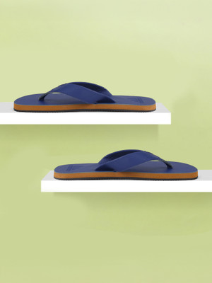 ADIDAS Men Flip Flops(Blue, Brown , 6)