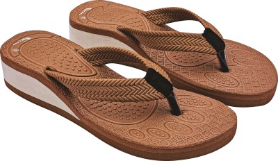 OSM Women Slippers(Tan , 4)