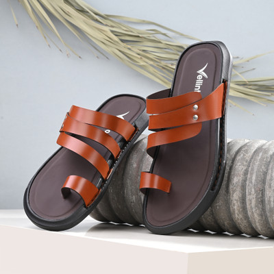 Vellinto Men Slides(Beige , 8)