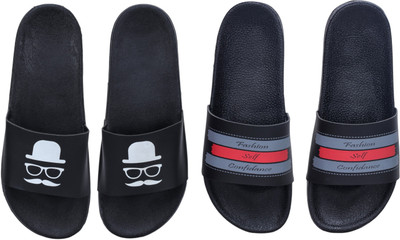 Digimahadev Men Slides(Black , 8)