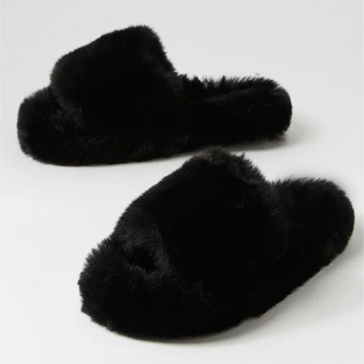 Sale YUG Women Flip Flops(Black , 5)