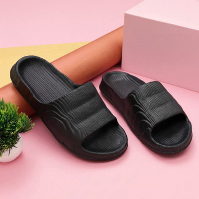 ERANC Men Slippers(Black , 10)