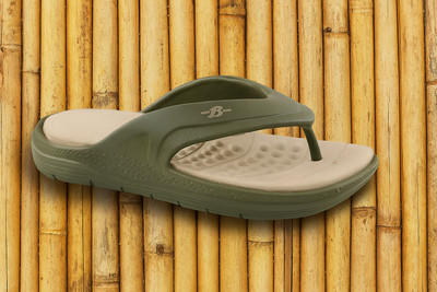 Bata Men Flip Flops(Olive , 10)