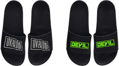 nvisan Men Slides(Green, Grey , 10)