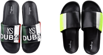 KICKSTYLE Men Slides(Multicolor , 9)