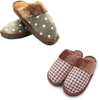 Mahi Enterprises Men Flip Flops(Olive, Brown , 9)
