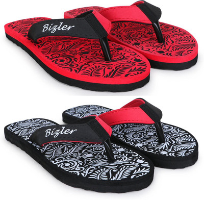 BIZLER Women Soft Ortho Slippers | Lightweight, Non-Slip & Stylish Daily Wear Slippers(Multicolor , 4)