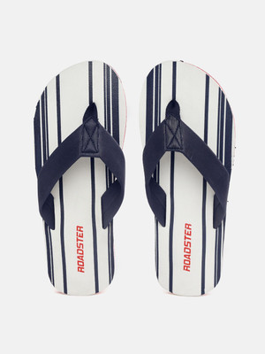 Roadster Men Flip Flops(Blue , 9)