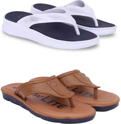 Pampy Angel Men Slippers(Blue, Brown , 10)