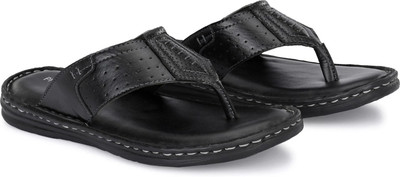 PROVOGUE Men Lightweight Comfort Extra Soft Summer Trendy Premium Stylish Party Sandal Flip Flops(Black , 6)