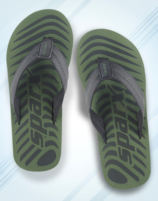 Sparx Men Flip Flops(Olive , 10)