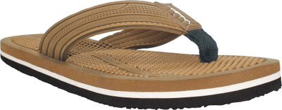TREKIVA Men Premium Slippers Trendy Comfortable Flexible & Durable, Anti-Skid| TFG-1049 Flip Flops(Brown , 9)