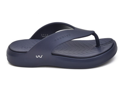 Doubleu Women Flip Flops(Navy , 6)