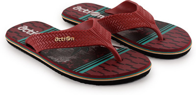 action Men Flip Flops(Maroon , 7)