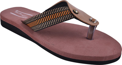 MCR Health Care Women Slippers(Brown , 9)