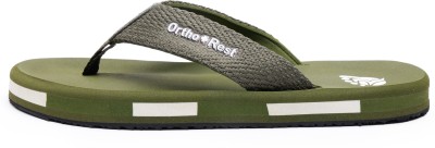 Ortho + Rest Men Extra Soft Ortho Slippers For Men, Doctor Orthopedic Gents Chappal Footwear Flip Flops(Olive , 10)