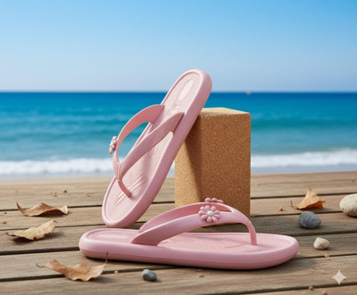 Lehar Women Soft and Comfortable Orthopedic Pain Relief Slippers(Pink , 4)