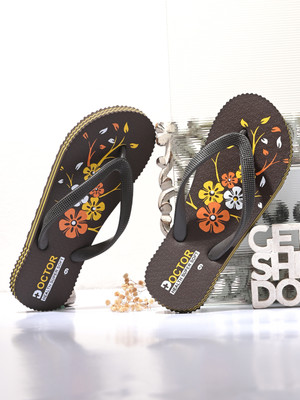 Doctor Health Super Soft Women Men's Orthopedic Slippers | Soft Cushion, Lightweight, Doctor Recommended Design Slippers(Brown , 8)