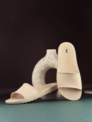 HRX by Hrithik Roshan Women Ultra-Lightweight & Flexible EVA Slip-On for All-Day Comfort Slides(Beige , 3)