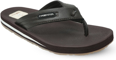 TREKIVA Men Premium Slippers Trendy Comfortable Flexible & Durable, Anti-Skid| TFG-1047 Flip Flops(Brown , 8)