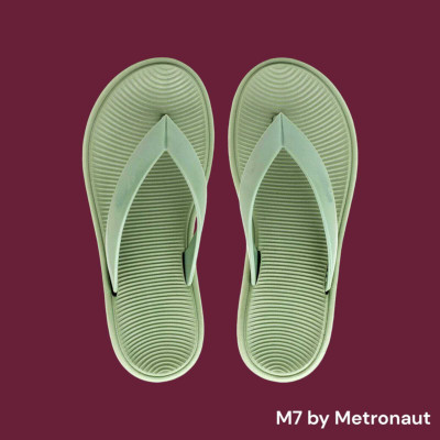 M7 By Metronaut Women Flip Flops(Green , 5)