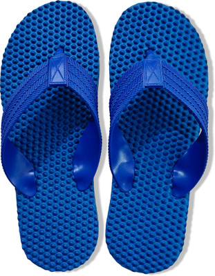 BreeZy Men Flip Flops(Blue , 9)