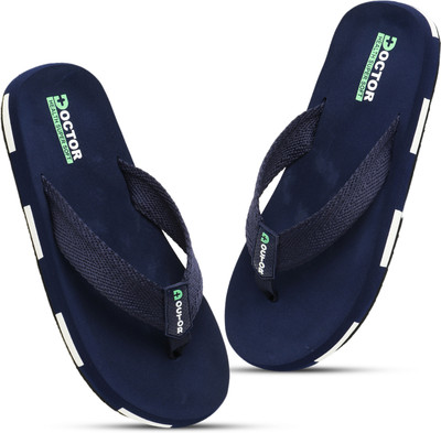 Doctor Health Super Soft Men Slippers(Navy , 10)